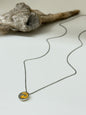 Collier Coupole Béton, Argent 925 et or Fait à Montréal