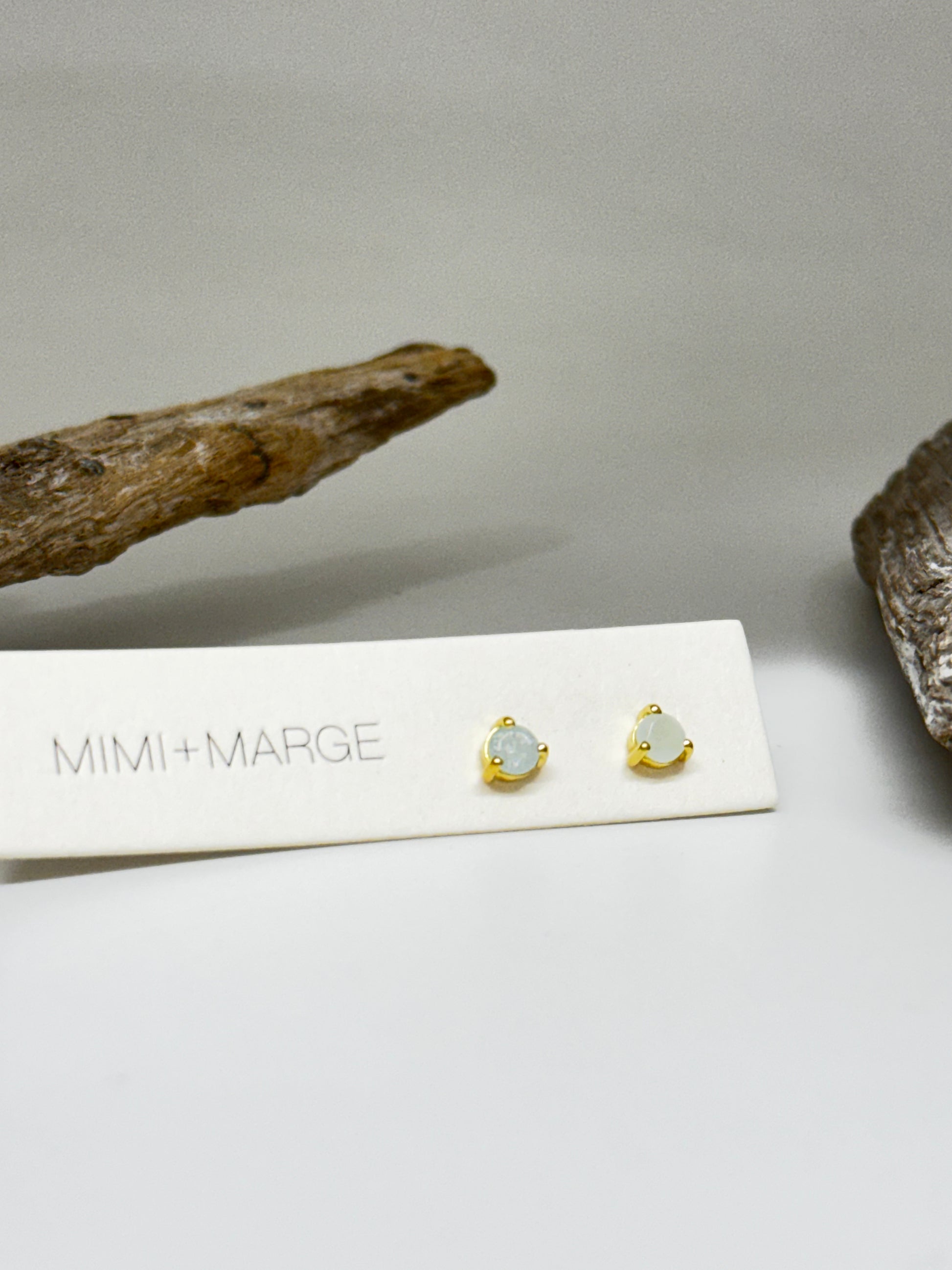 Boucles d'oreilles Comino en or et aigue-marinedessiné à Vancouver Mimi Marge 05e690aq