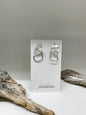Boucles d'oreilles MARIES argent et perle fait mains à Montréal Isabelle Kapsaskis Boucles d'oreilles MARIES argent et perle