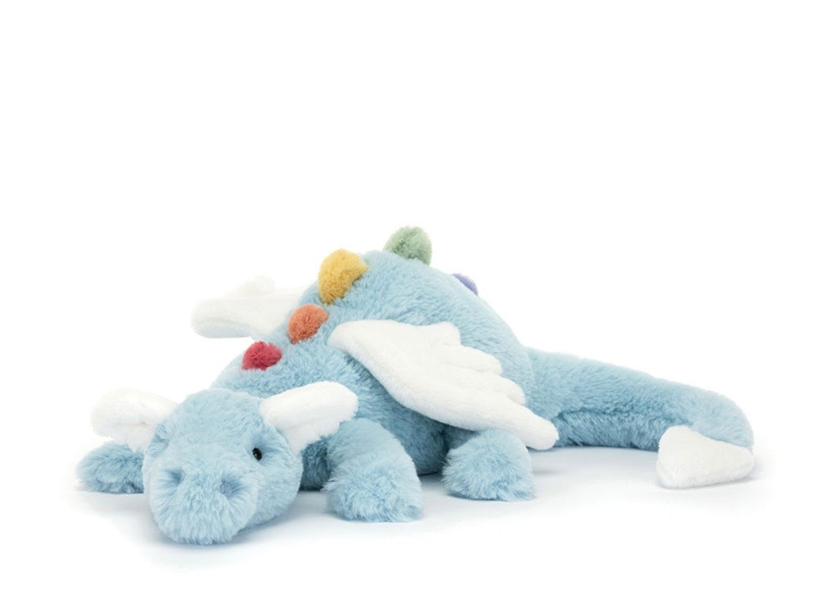 Sky Dragon , peluche dessinée à Londres Jellycat Londres SKY2DD