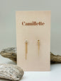Trail earrings Argent sterling Fait à la main à Montréal Camillette Boucles d'oreilles Trail
