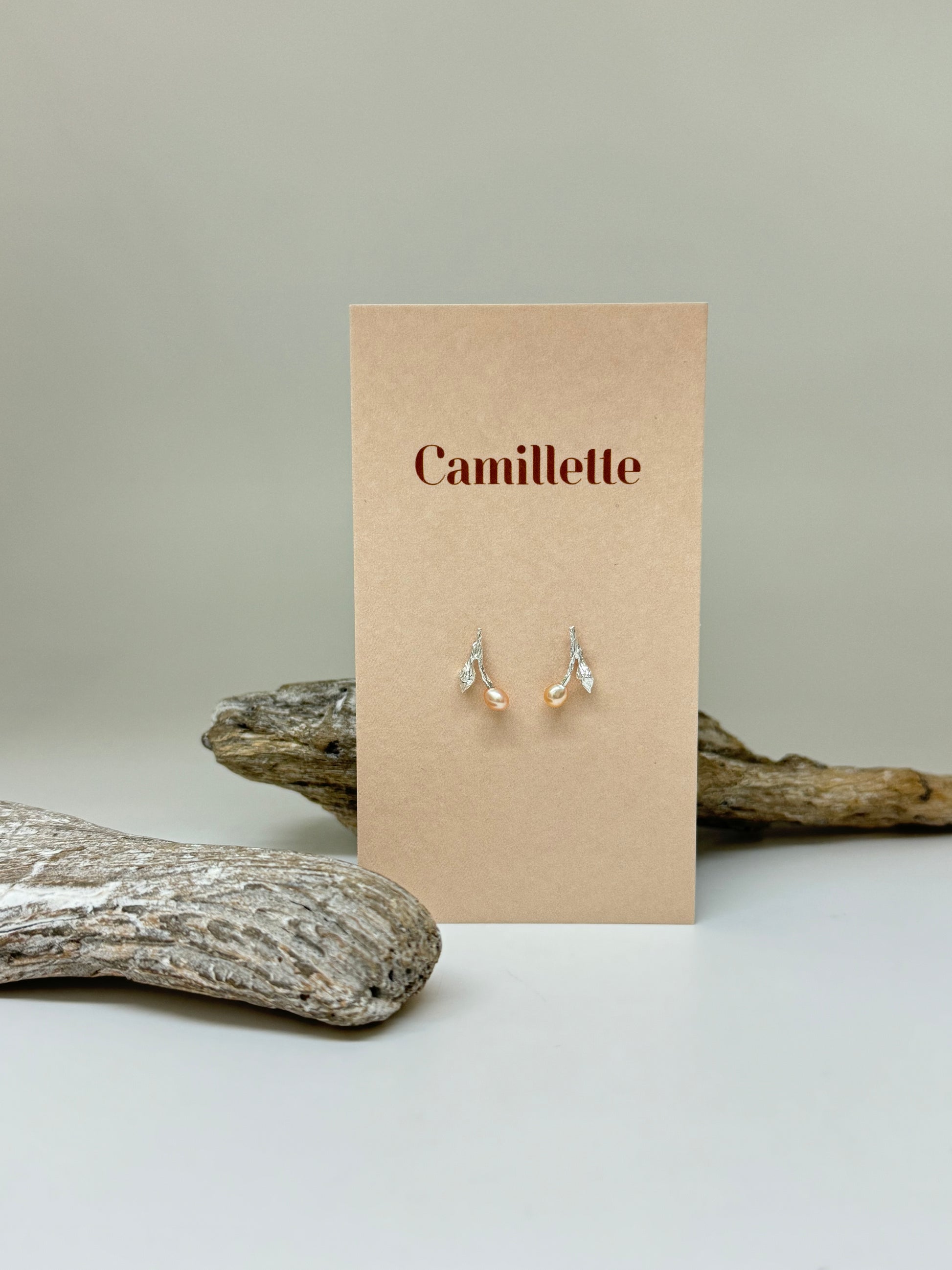 Boucles d'oreilles Floraison Argent sterling Fait à la main à Montréal Camillette Boucles d'oreilles Floraison