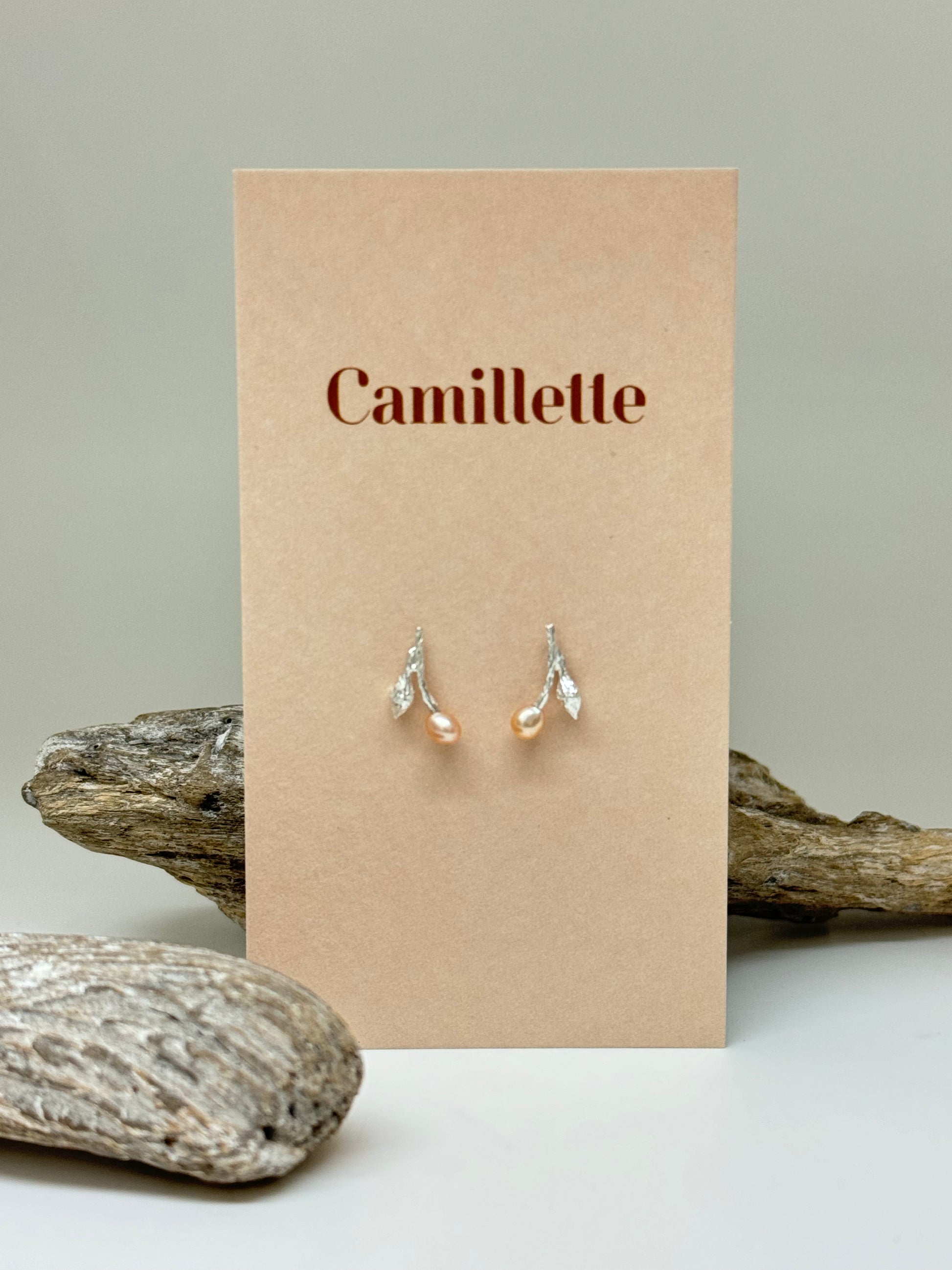 Boucles d'oreilles Floraison Argent sterling Fait à la main à Montréal Camillette Boucles d'oreilles Floraison