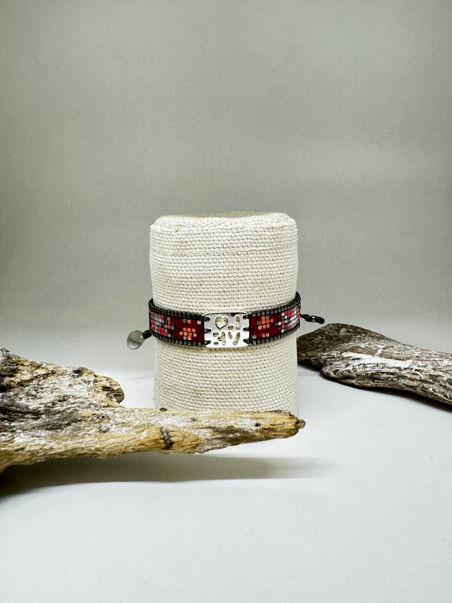 Bracelet Artisanal Perles Japonaise Miyuki rosé Mishky Fait en Colombie Bracelet Artisanal Perles Japonaise Miyuki rosé 112-4785