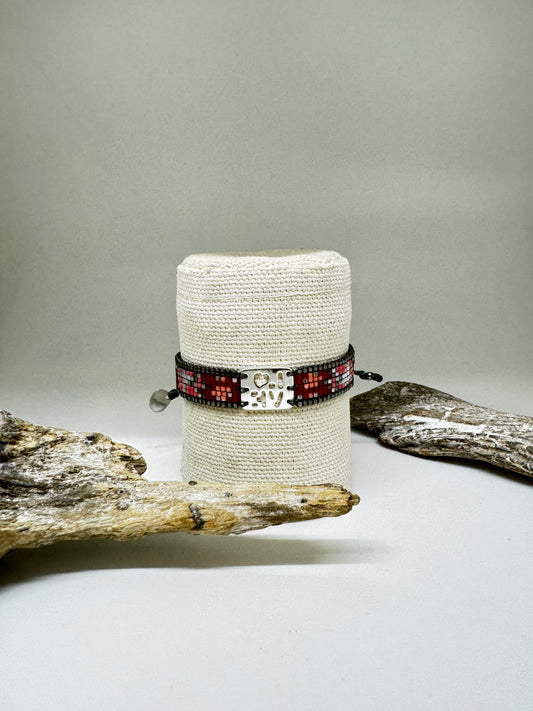 Bracelet Artisanal Perles Japonaise Miyuki rosé Mishky Fait en Colombie Bracelet Artisanal Perles Japonaise Miyuki rosé 112-4785