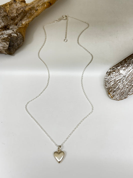 Collier Argent sterling pendentif cœur HD emblématique Hilary Druxman 54n3.9