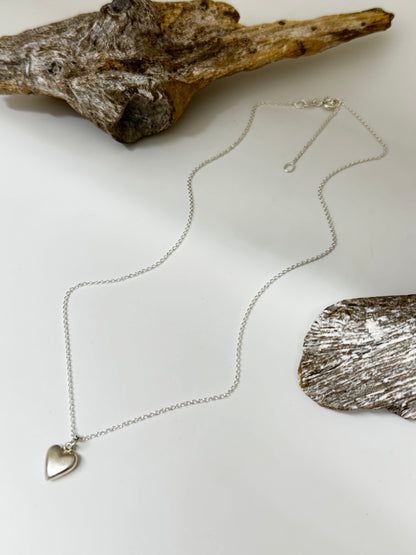 Collier Argent sterling pendentif cœur HD emblématique Hilary Druxman 54n3.9