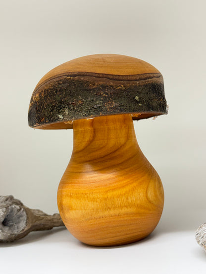 Champignon en bois artisanal Fait main en Allemagne Black Forest Waidfabric art 5307