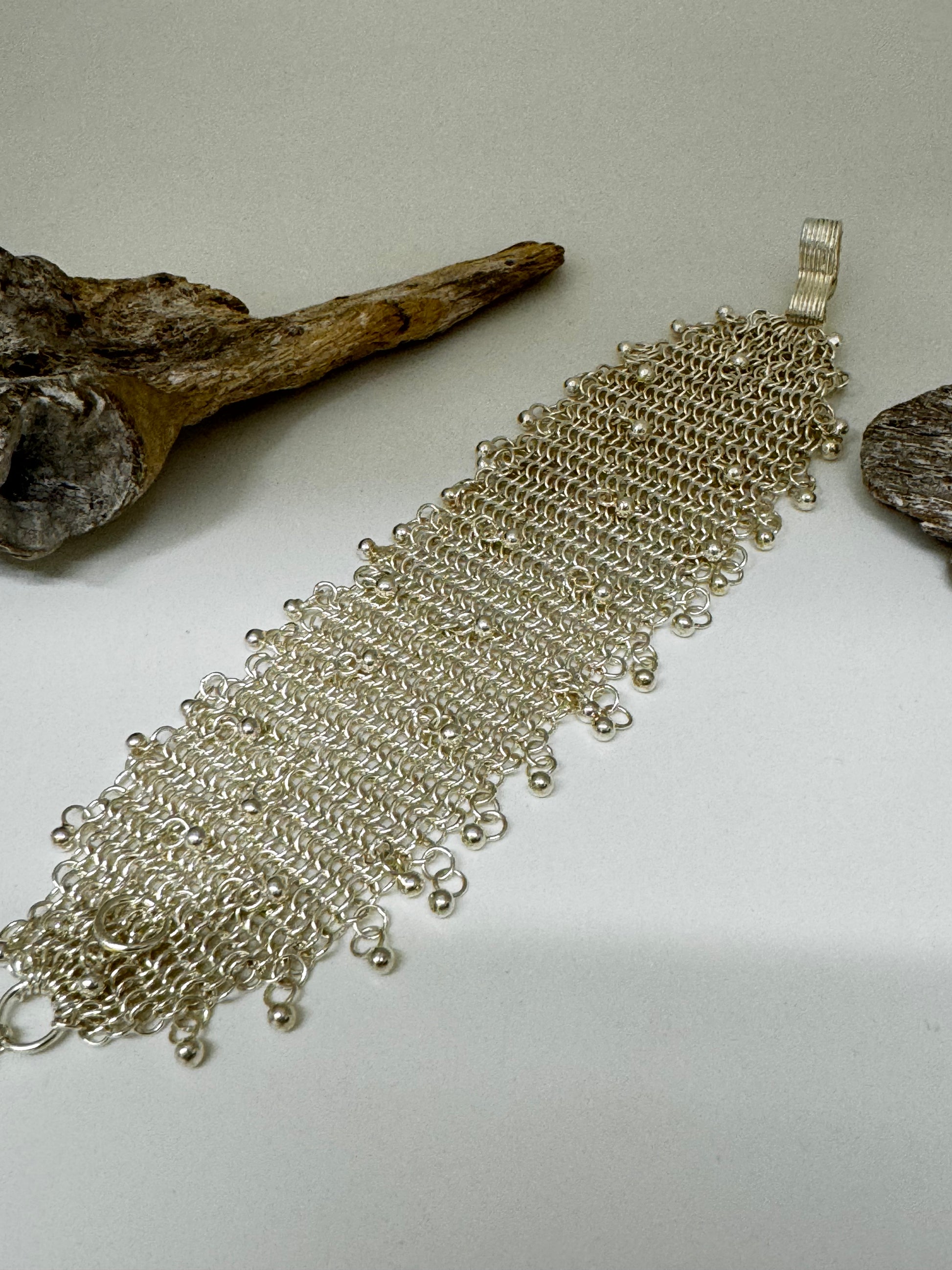 Bracelet Mèche en Argent 925 Fait par des Artisans de l’Indonésie Bracelet Mèche