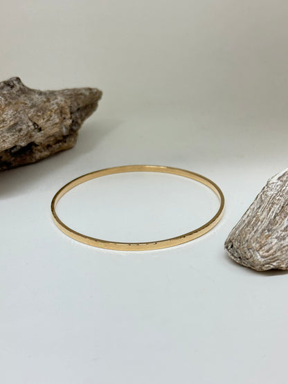 Bracelet Bangle Martelé Or 14 carats W Jewellery Bracelet Or Martelé