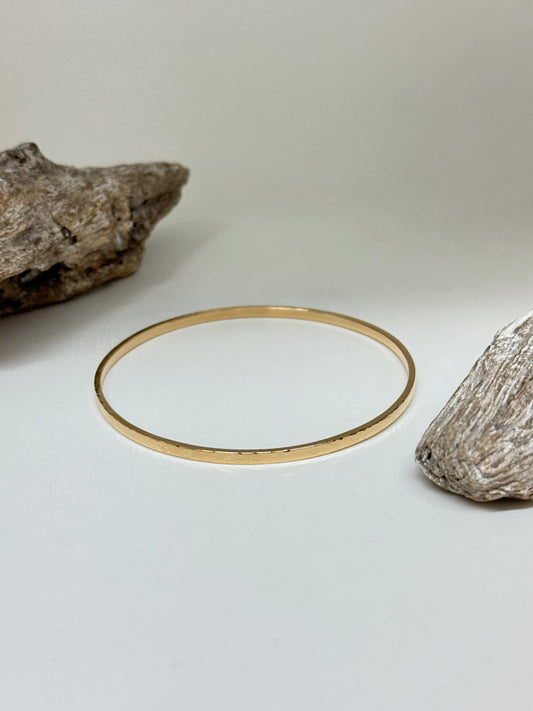 Bracelet Bangle Martelé Or 14 carats W Jewellery Bracelet Or Martelé