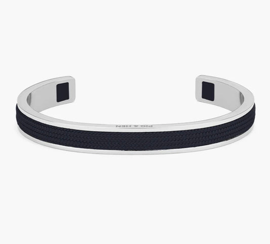 Bracelet Navarch 9mm Navy | Silver fait main à Amsterdam Pig&Hen Navarch 9mm Navy| Silver