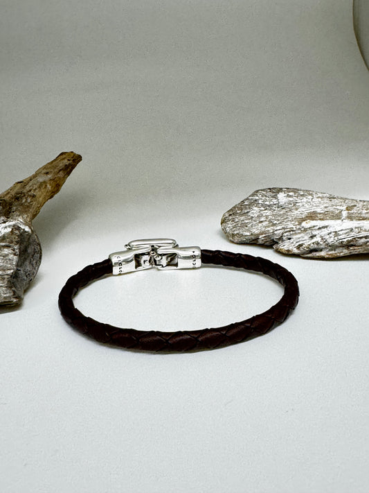 Bracelet MAORI marron argent Ciclon 25M114-02-3