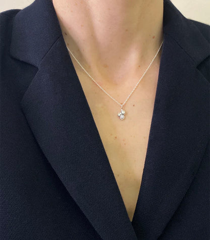 Collier goutte avec perle d’eau douce Camillette Fait à la main à Montréal Collier Goutte