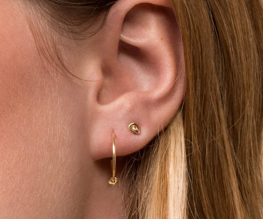 Camillette Boucles noeud or 14 carats Camillette Jewelry Bijoux