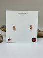 Boucles d'oreille Éternité or 14 carats Fait en Outaouais W Jewellery WE10RG