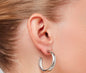 Boucles d'oreilles créoles Staple - Grandes Jenny Bird Canada