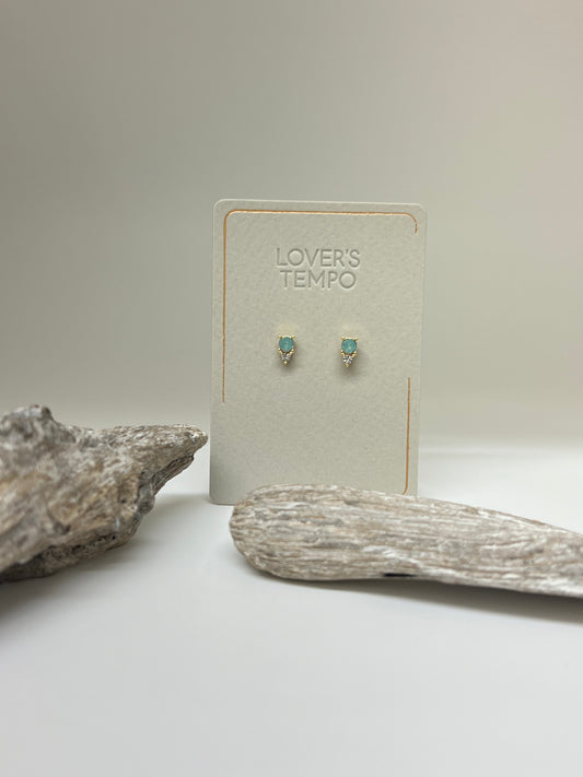 Boucles d'Oreilles Opale 15mm de Vancouver, dessinée à Vancouver 1SP18018-mnt Lovers Tempo   