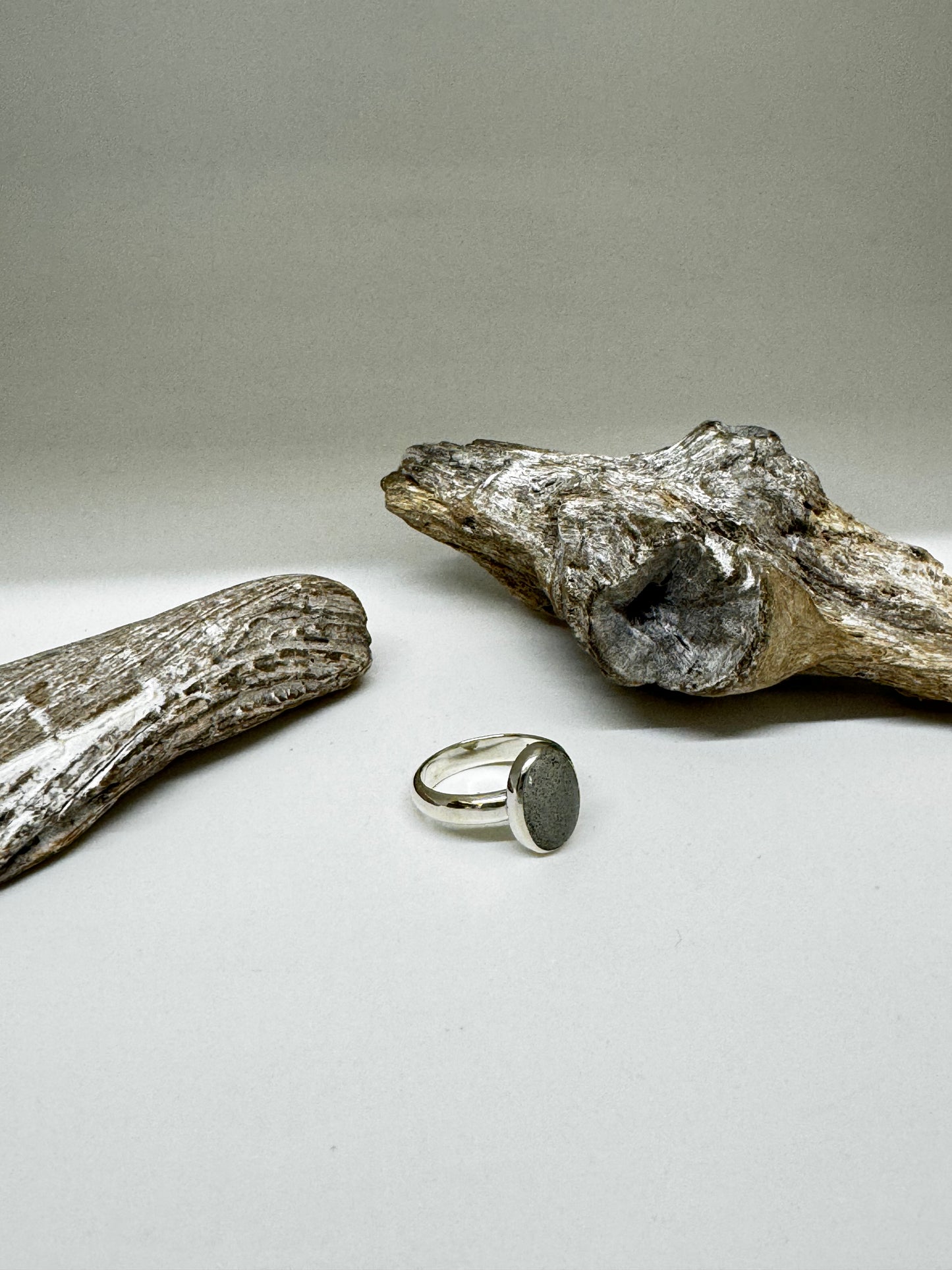 Bague Argent 925 et béton CATRIE Bague argent et béton EG-A