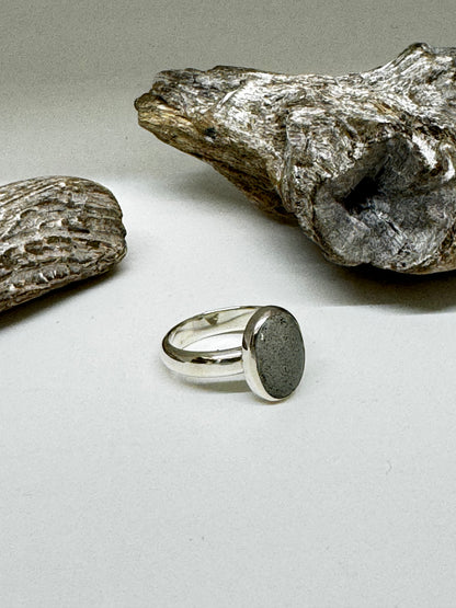 Bague Argent 925 et béton CATRIE Bague argent et béton EG-A