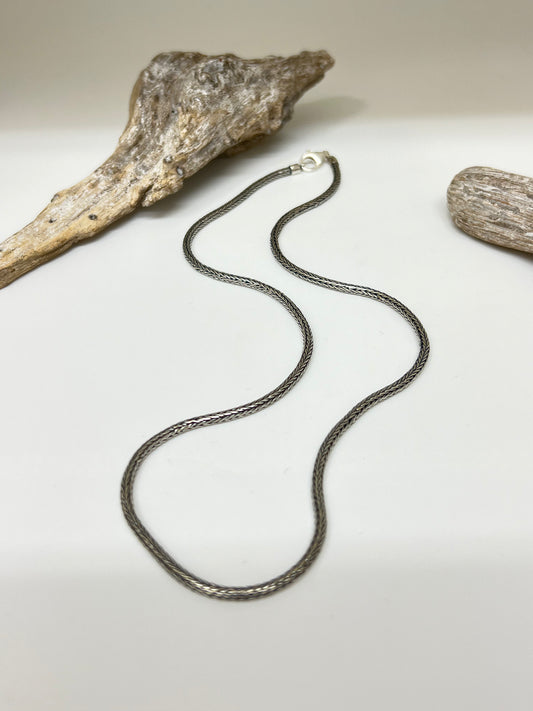 Chaine Argent 925 Fait main Artisans d'Indonésie Chaine tressée