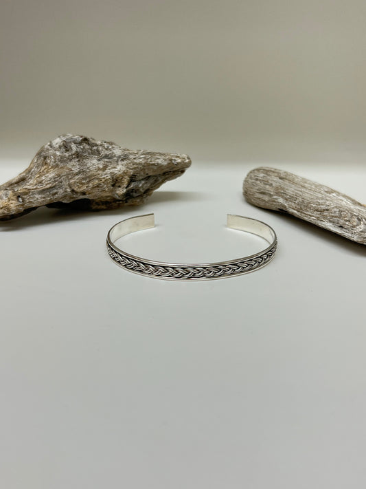 Bracelet en Argent 925 Fait par des Artisans de l’Indonésie Bracelet argent rigide Mireille Larbi