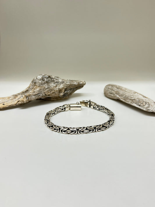Bracelet en Argent 925 Fait par des Artisans de l’Indonésie Bracelet argent maille Mireille Larbi
