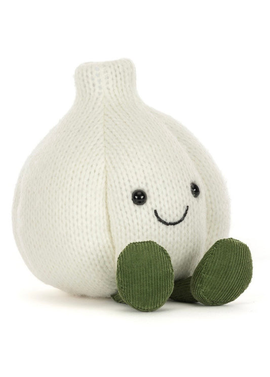 Amuseables garlic dessinée à Londres Jellycat dessinée à Londres ail amusante A4GAR