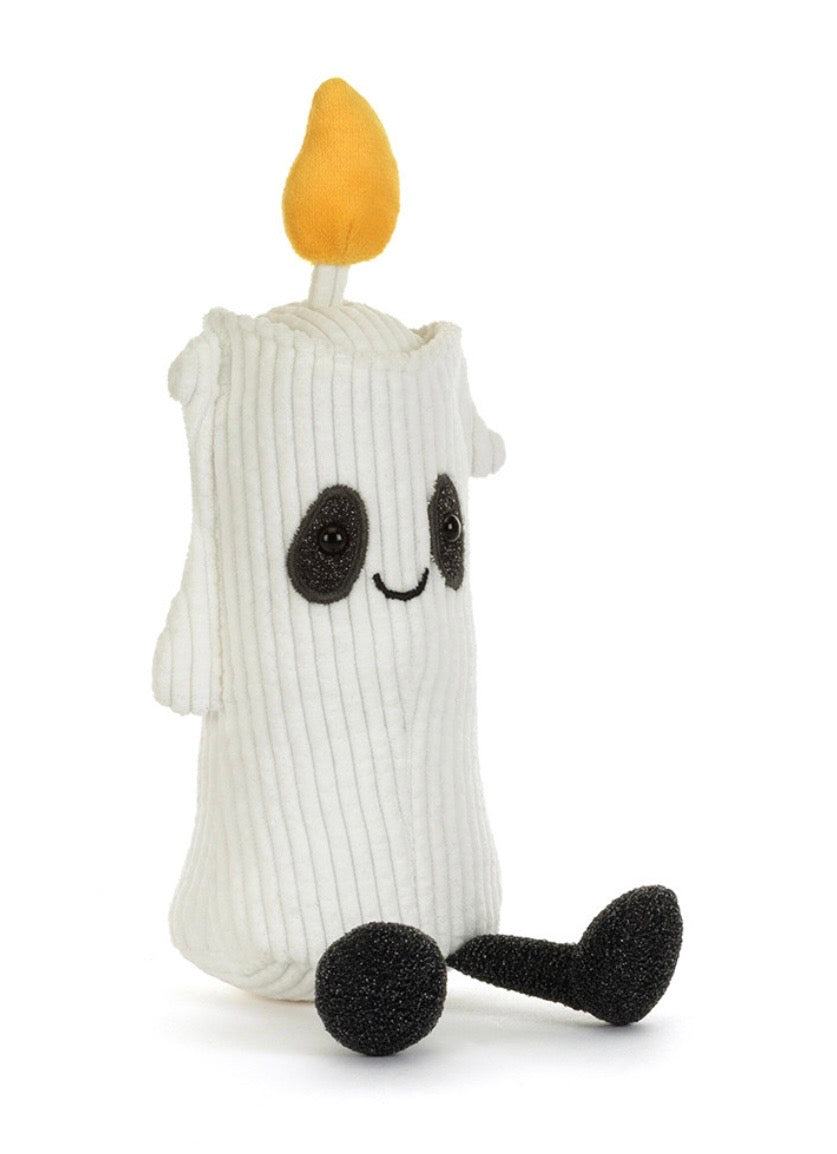 Flickerty candle dessinée à Londres Jellycat dessinée à Londres Bougie scintillante Amuseables A4CAND
