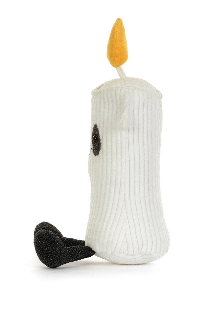 Flickerty candle dessinée à Londres Jellycat dessinée à Londres Bougie scintillante Amuseables A4CAND