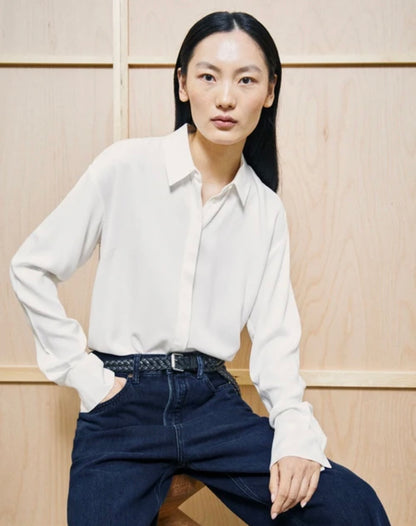 BLOUSE À MANCHES LONGUES LARISAANA off-white Armed Angel LARISAANA off-white