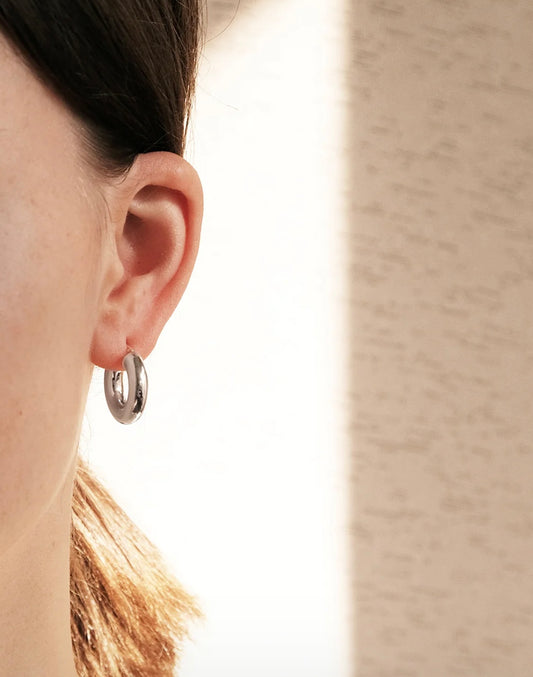 Boucles d'oreilles Chunky Argent 925 Fait main à Montréal Maksym joaillerie BOCHUNKY