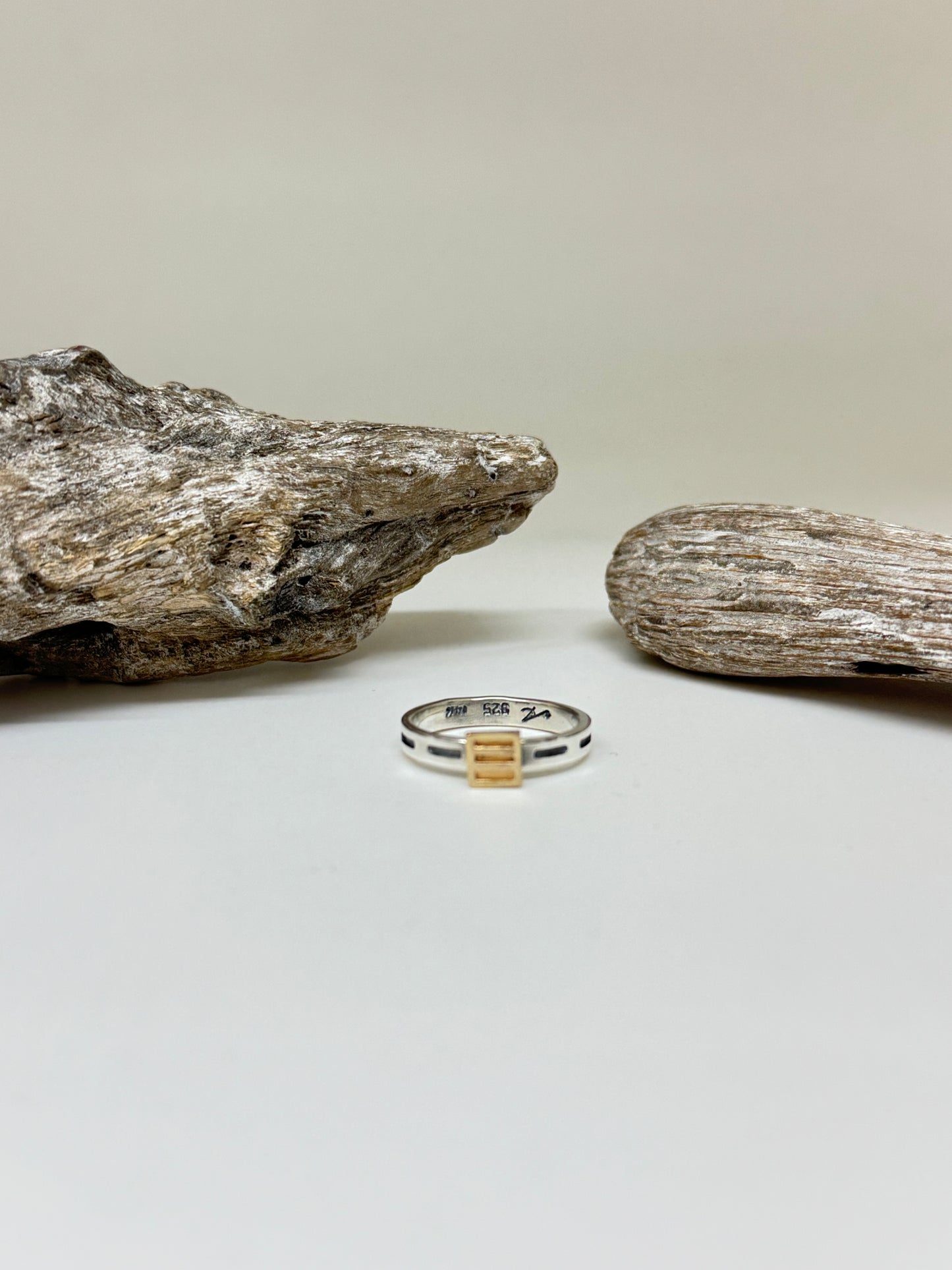 Bague BA135D Argent 925 Fait à Kamouraska Pierre Brouillette - Planas bijoux BA135D
