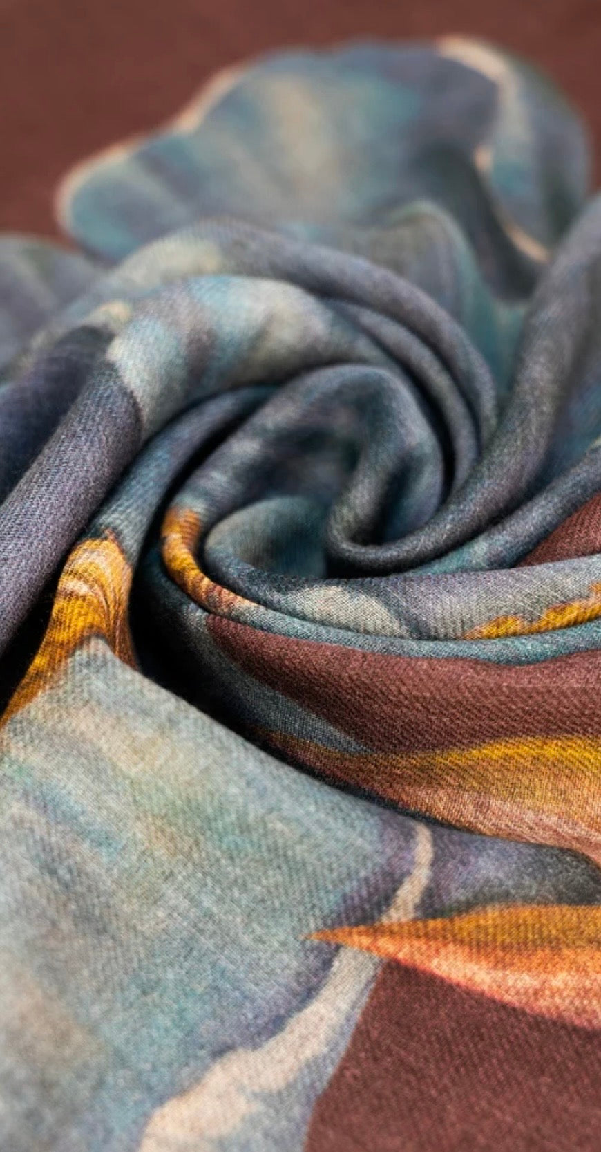 Écharpe enveloppante en laine – Iris Powder design Écharpe enveloppante en laine – Iris WWS8