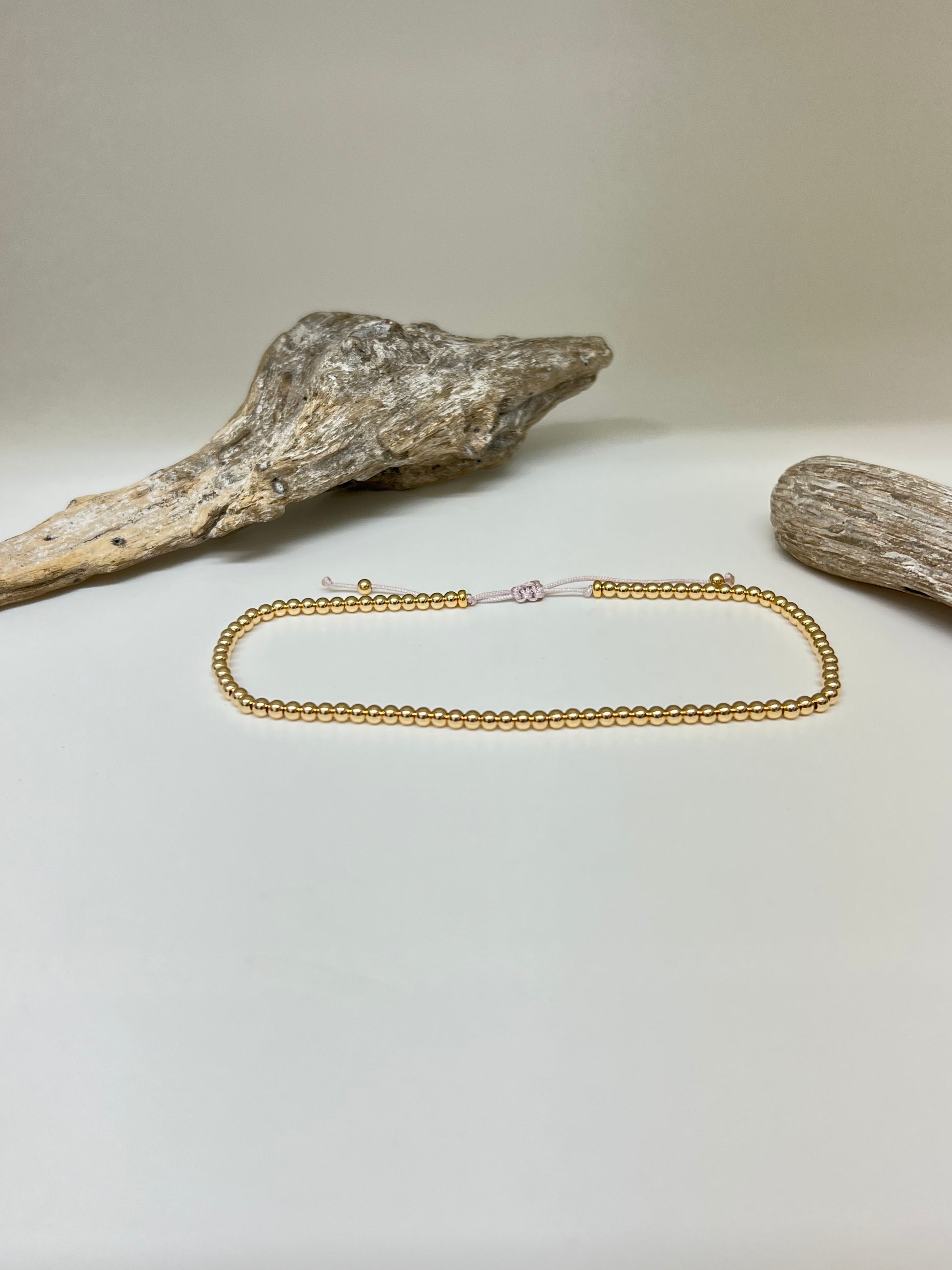 Bracelet de cheville Be classic Vermeil Fait main à Montréal Beblue Be classic