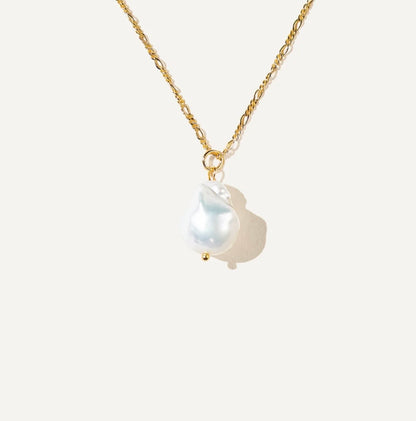 OPHELIA Perle d'eau douce - collier en Or vermeil 14K Boa bijoux Fait main à Montréal Boa bijoux OPHELIA
