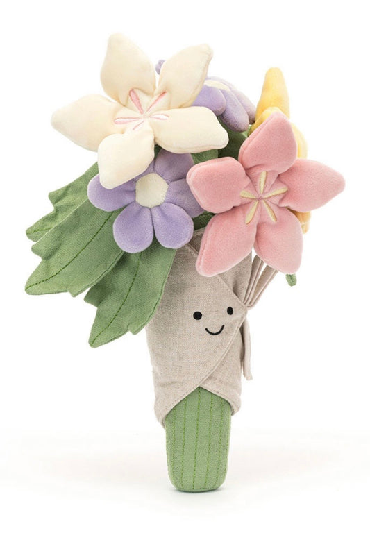 Bouquet de fleurs Amuseables peluche Jellycat dessinée à Londres Bouquet de fleurs Amuseables A2BFL