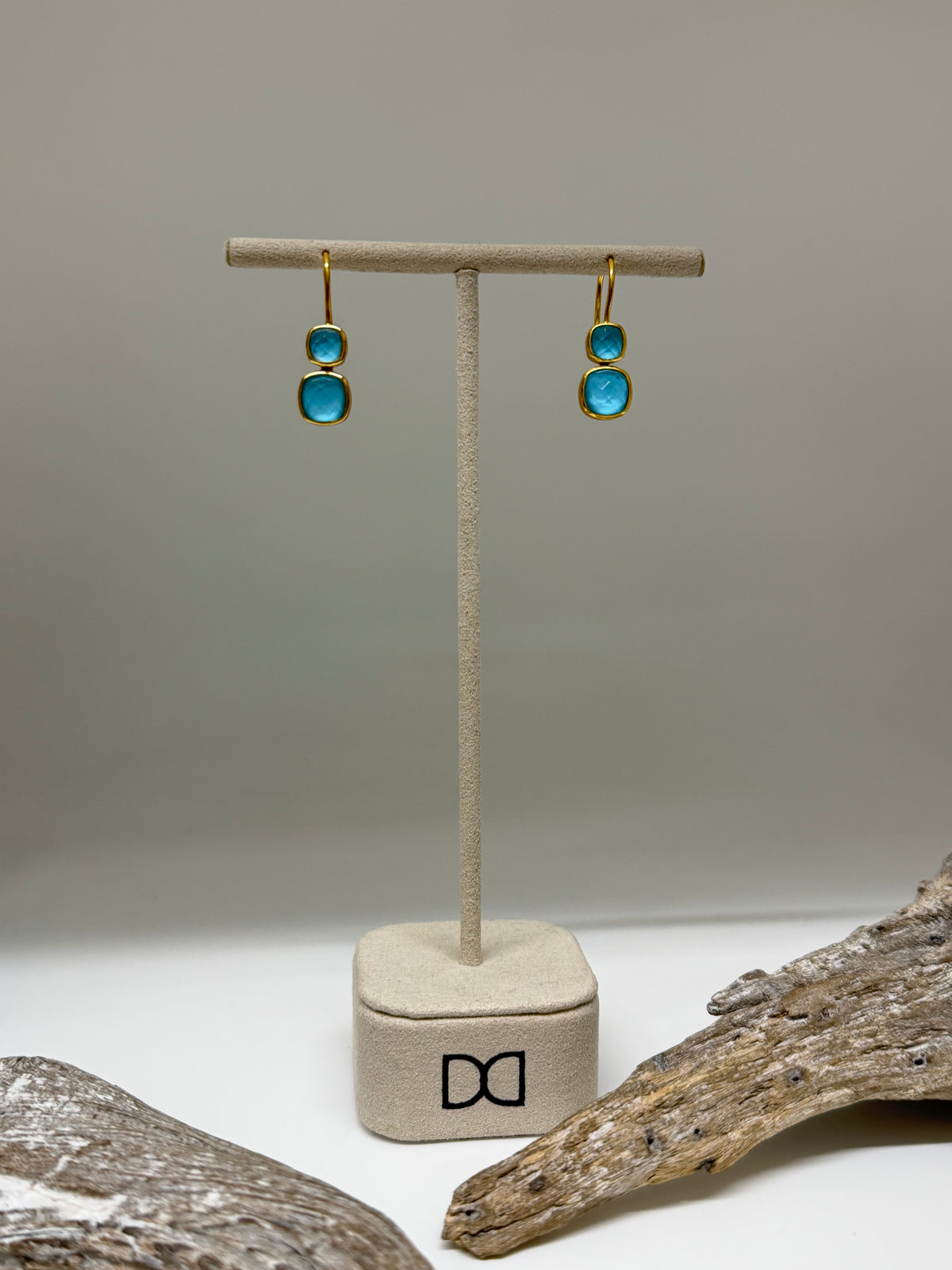 Boucles d'oreilles Monterey droplet à double goutte Dean Davidson Monterey droplet à double goutte e1181-g-tqd