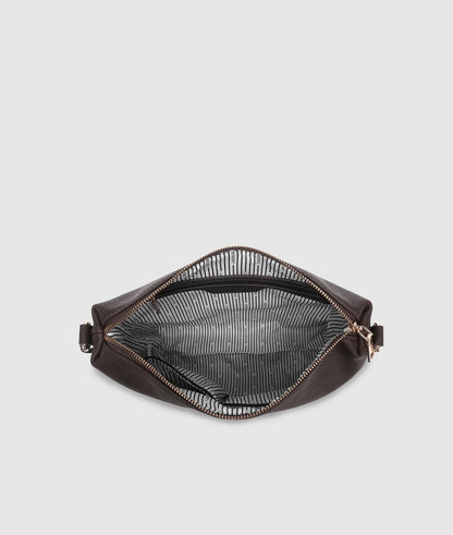 Daisy stripe Sac bandoulière à rayures chocolat Sac Daisy stripe 6036stcho