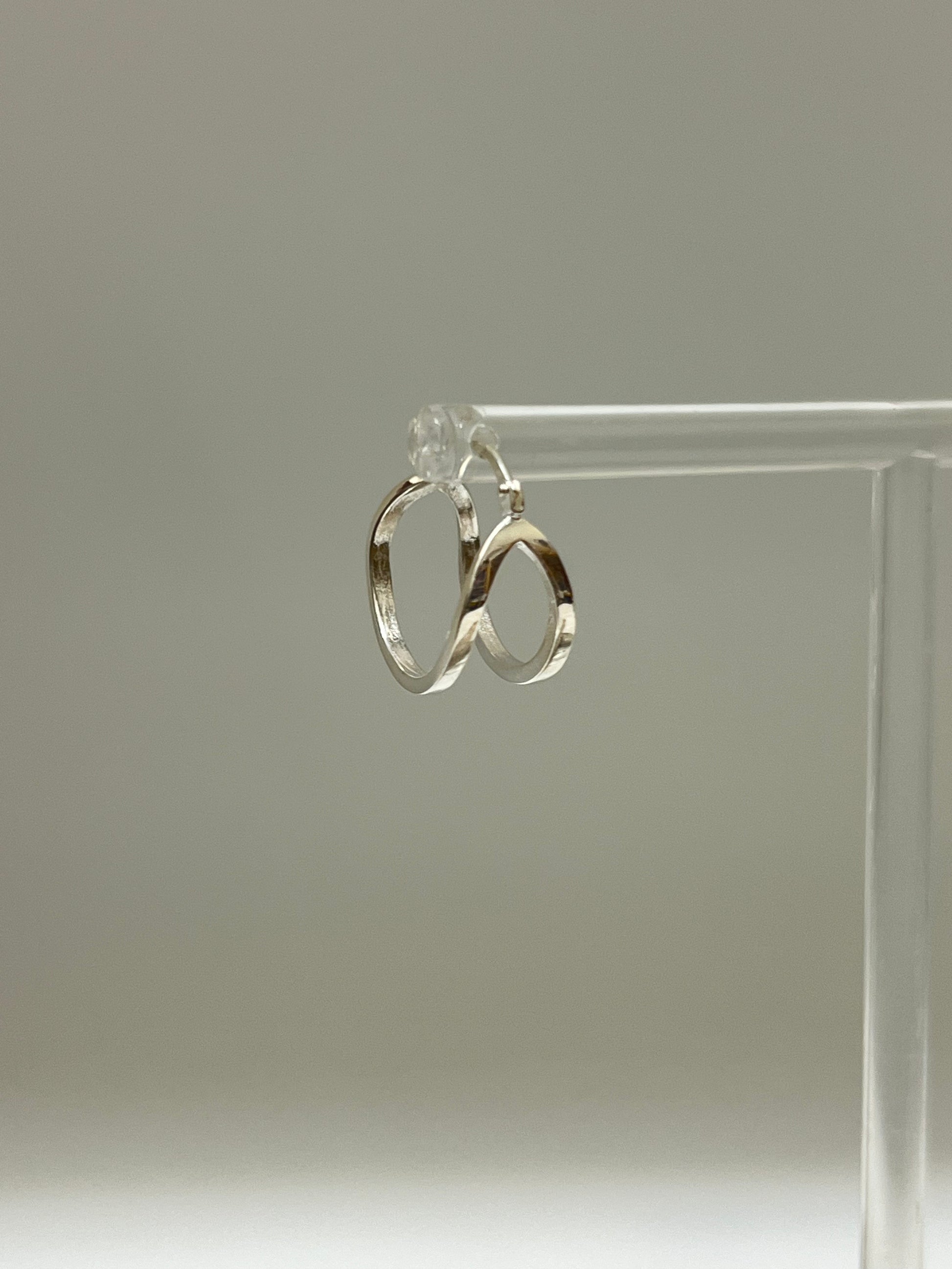 Maffei, boucles d'oreilles anneaux double Fait main à Montréal Véronique Roy
