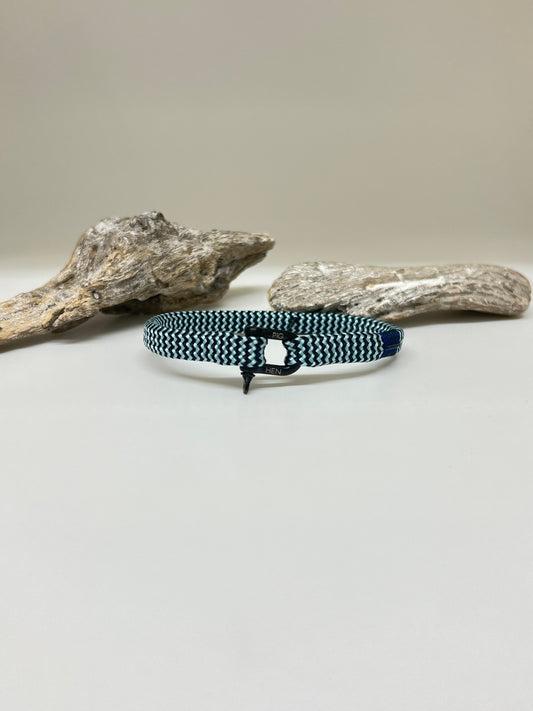 Bracelet Vicious Vik Sky Blue Navy - Black Fait à Amsterdam