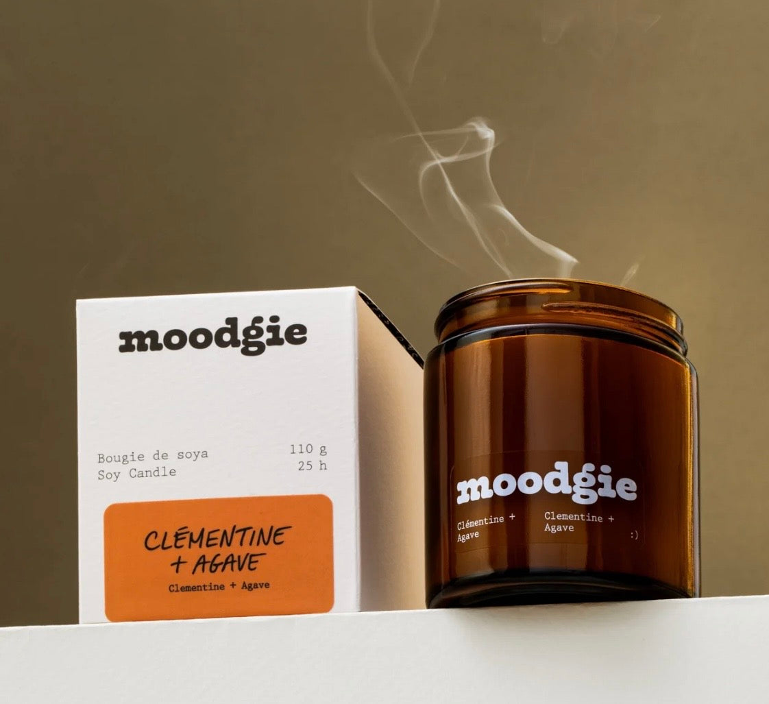 Bougie - Clémentine + Agave 220 g Moodgie Bougie - Clémentine + Agave