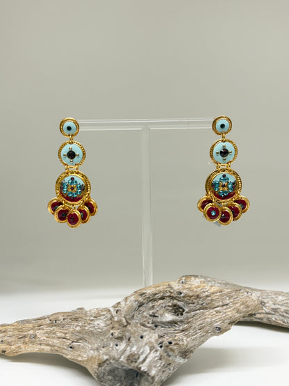 Boucles d'oreilles Sequin longue Bijoux Produite à Marseille Gas bijoux Sequin longue