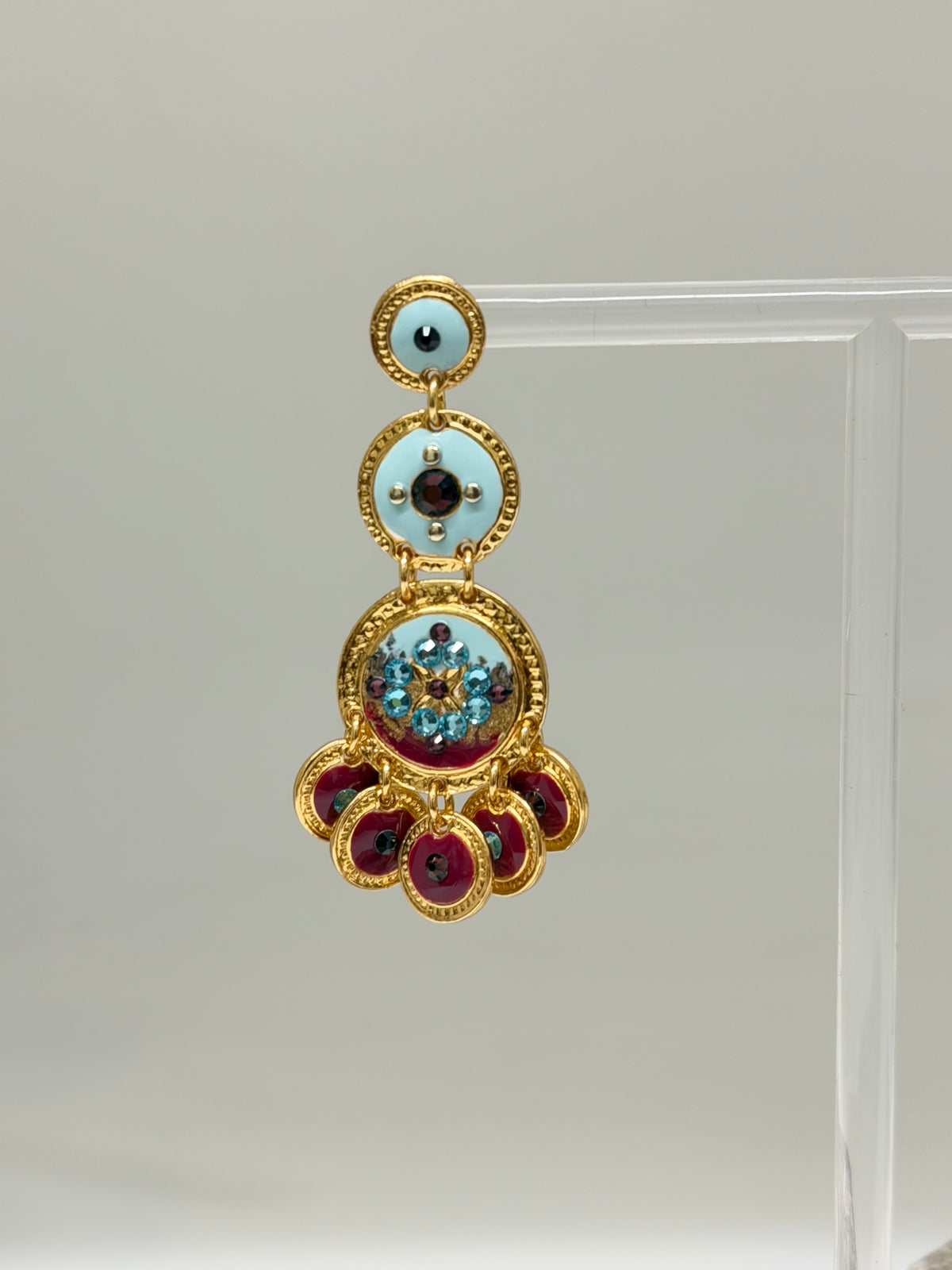 Boucles d'oreilles Sequin longue Bijoux Produite à Marseille Gas bijoux Sequin longue