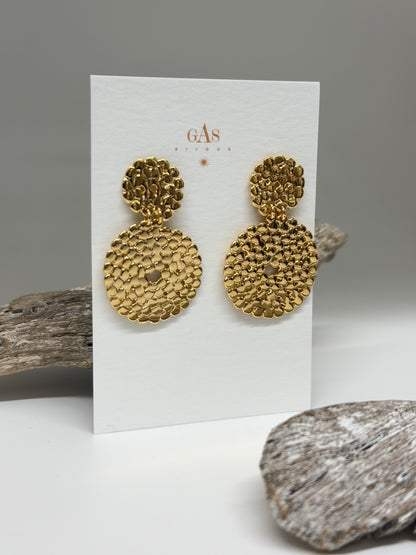 Boucles d'oreilles Onde Lucky min Bijoux Produite à Marseille Gas bijoux Onde Lucky mini