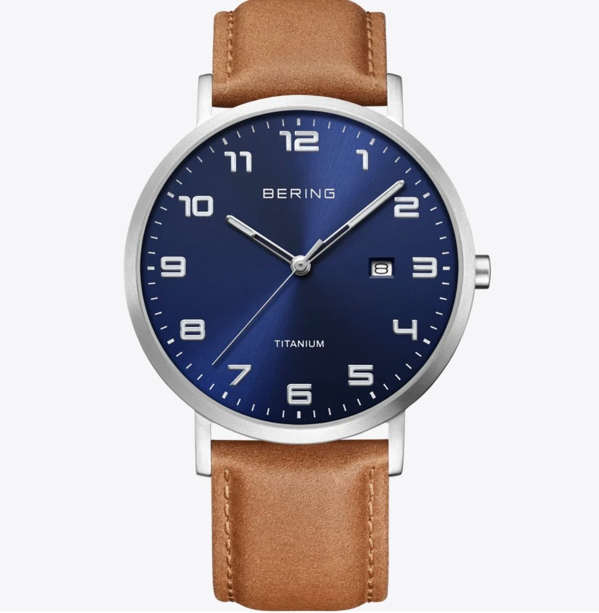 Montre Titanium | argenté brossé | bleu 18640-567 BERING Bering