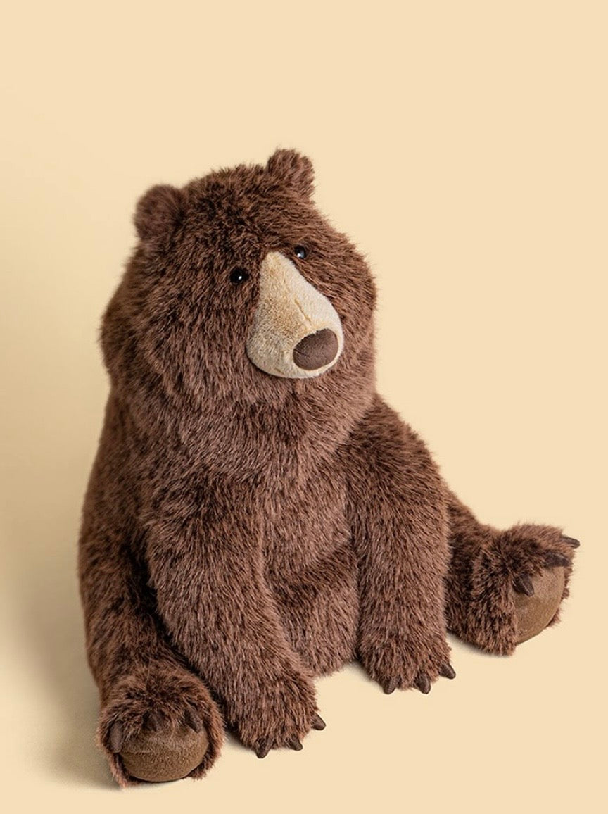 Bizzlestomp bear peluche Jellycat dessinée à Londres Bizzlestomp l'ours