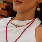 Collier ras du cou en perles Miyuki avec breloque soleil Fait à la main en Colombie Mishky 113-12986