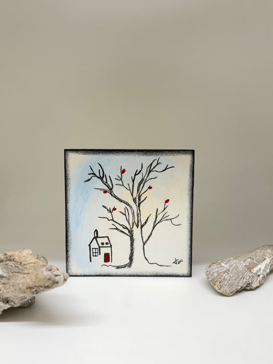 Seule ensemble sur bois Atelier ma Petite Grande Soeur Josée Tremblay Seule ensemble sur bois
