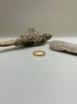 Bague Martelée fine Or 14 carats recyclé Fait en Outaouais